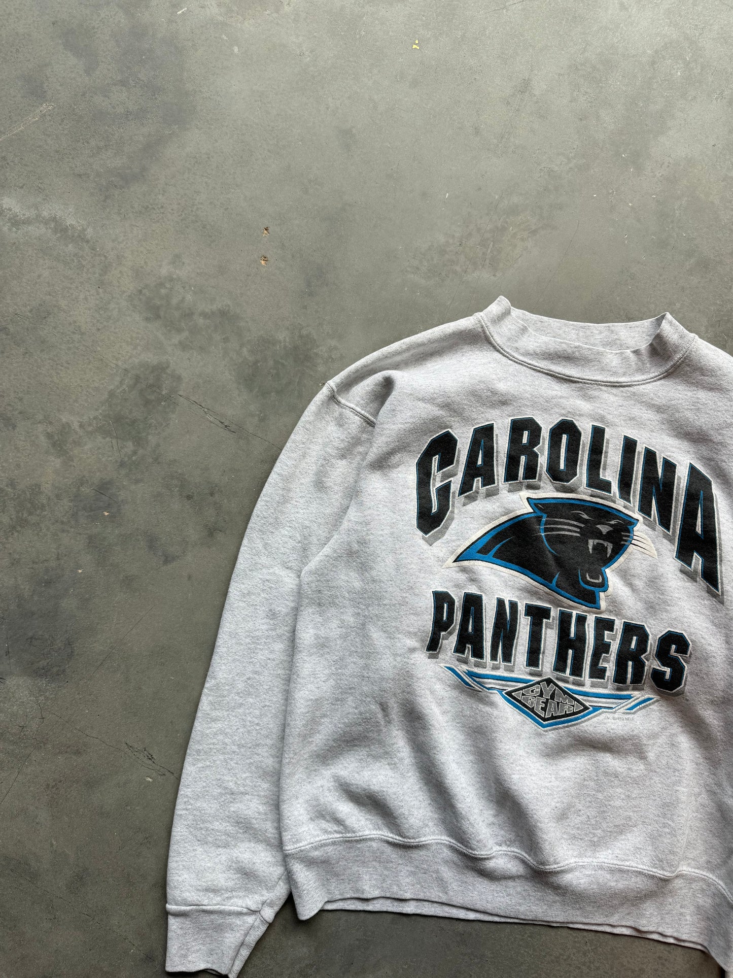 1993 Carolina Panthers Vintage Gym Gear Heavyweight NFL Crewneck (Medium)