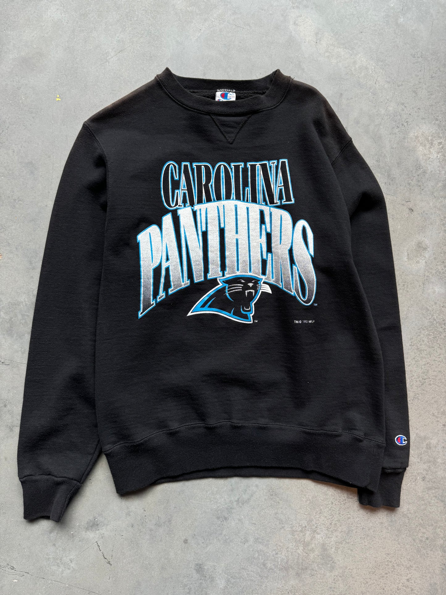 1993 Carolina Panthers Vintage Champion Heavyweight NFL Crewneck (Medium)