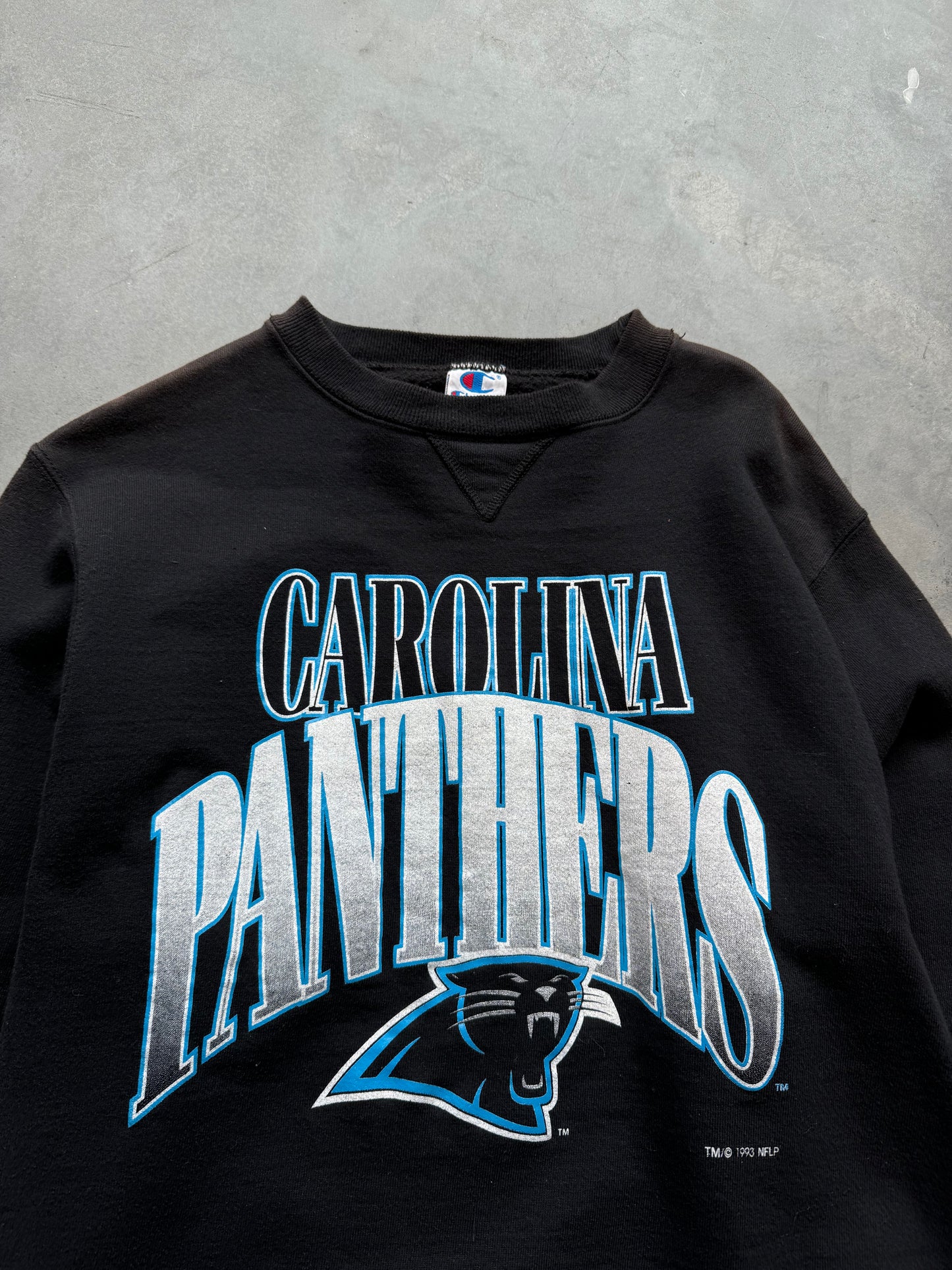 1993 Carolina Panthers Vintage Champion Heavyweight NFL Crewneck (Medium)