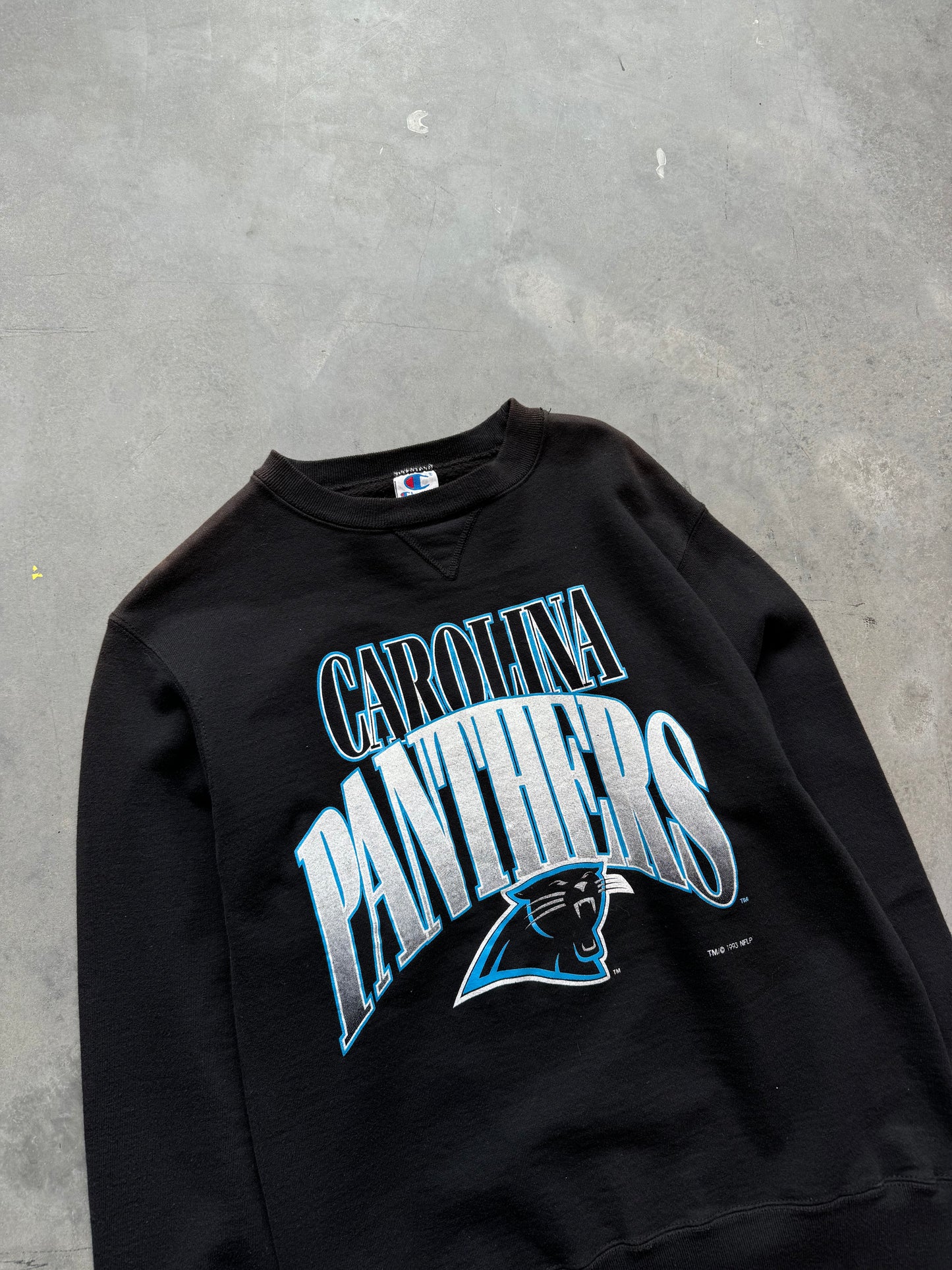 1993 Carolina Panthers Vintage Champion Heavyweight NFL Crewneck (Medium)