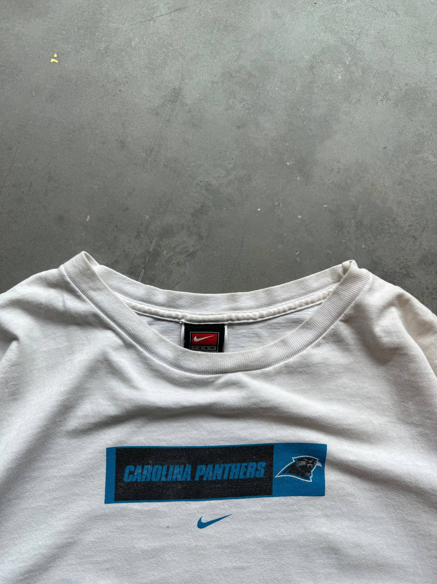 1999 Carolina Panthers Football Vintage Nike Mini Swoosh NFL Tee (XL)