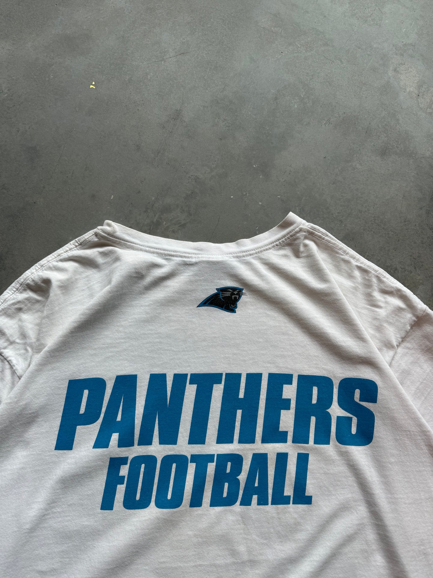 1999 Carolina Panthers Football Vintage Nike Mini Swoosh NFL Tee (XL)