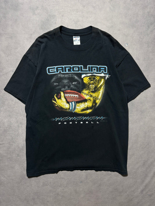 2004 Carolina Panthers Vintage Black Tattoo NFL Tee (Large)