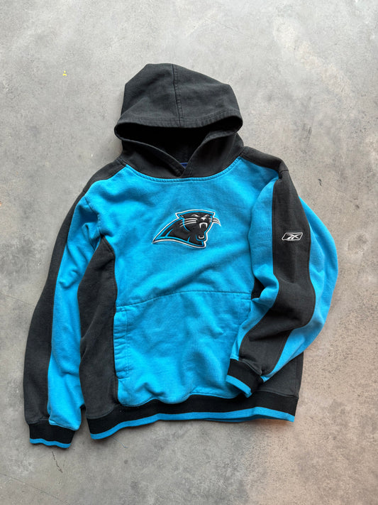 00’s Carolina Panthers Vintage Reebok Colorblocked Reebok NFL Hoodie (Youth Large)