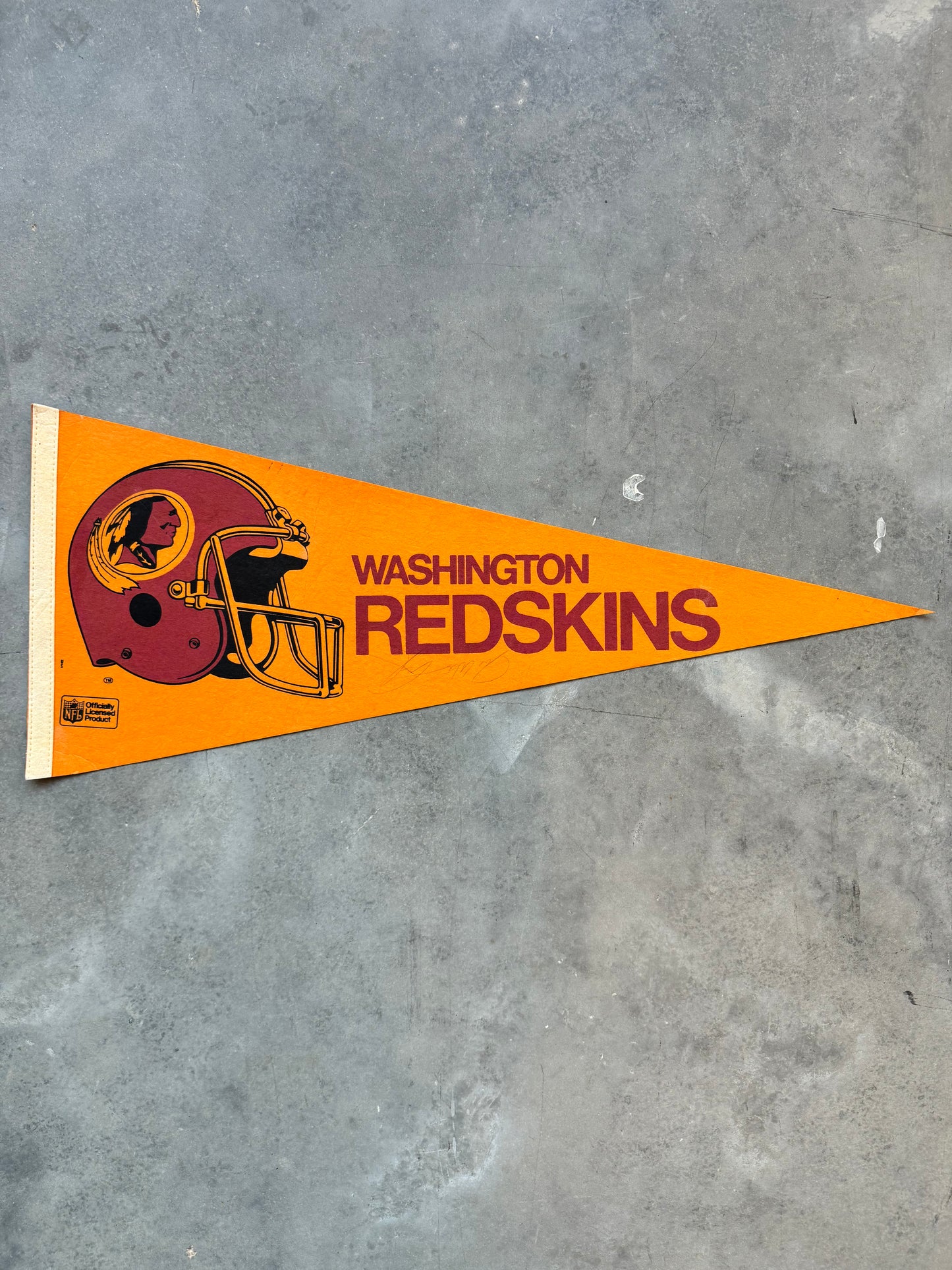 80’s Washington Redskins Vintage NFL Helmet Pennant