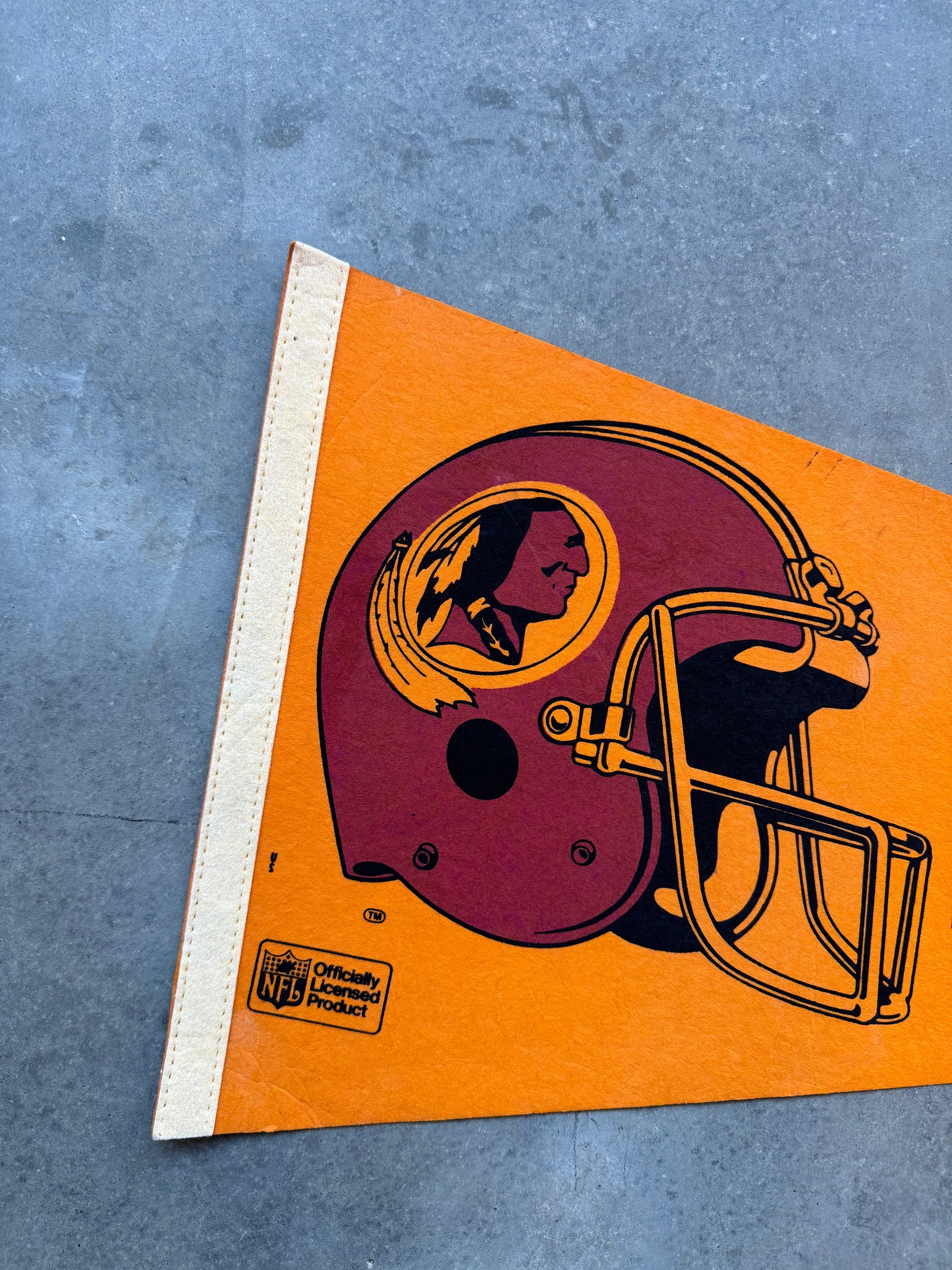 80’s Washington Redskins Vintage NFL Helmet Pennant
