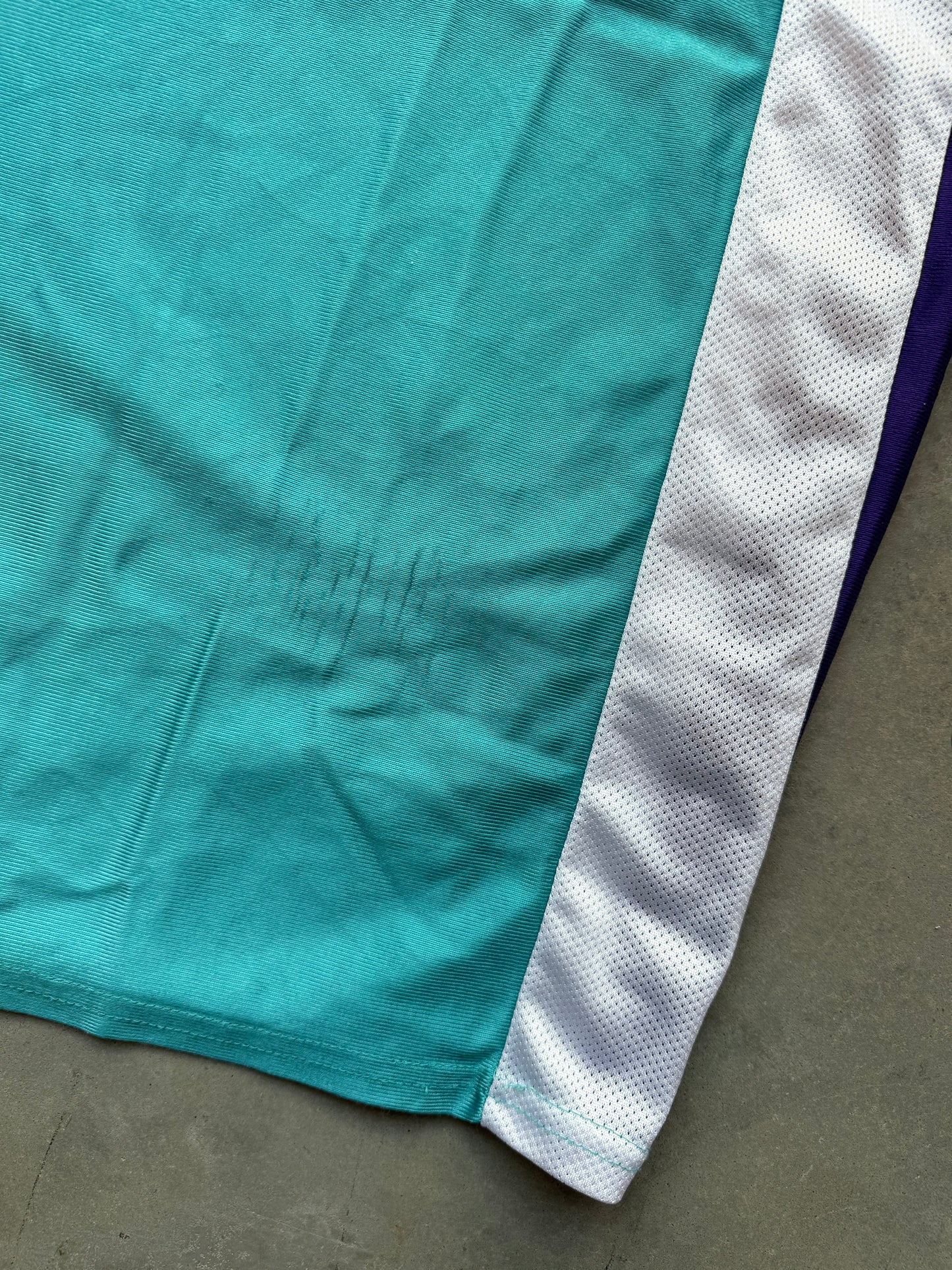 90’s Charlotte Sting Andrea Stinson Vintage Teal Champion WNBA Jersey (XXL)