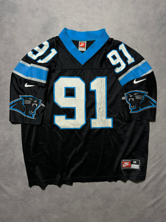 1996 Carolina Panthers Kevin Greene Vintage Black Nike Team Sports NFL Jersey (Medium)