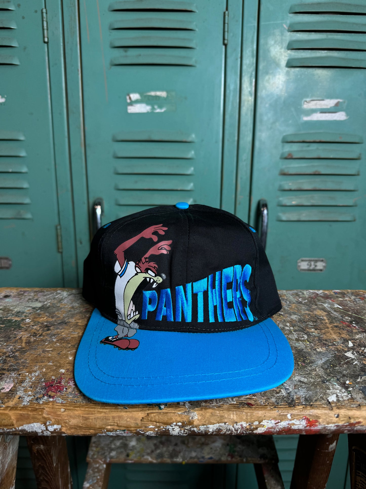 1994 Carolina Panthers x Taz Looney Tunes Vintage NFL Snapback Hat (OSFA)