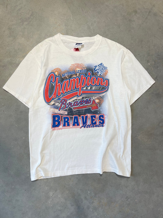 1999 Atlanta Braves National League Champions World Series Tee (Medium)
