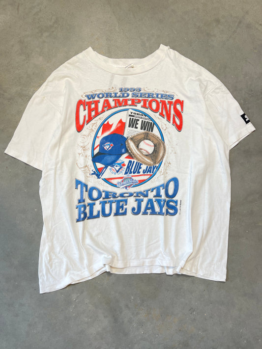1993 Toronto Blue Jays Starter World Series Champions Vintage MLB Tee (BOXY XL)