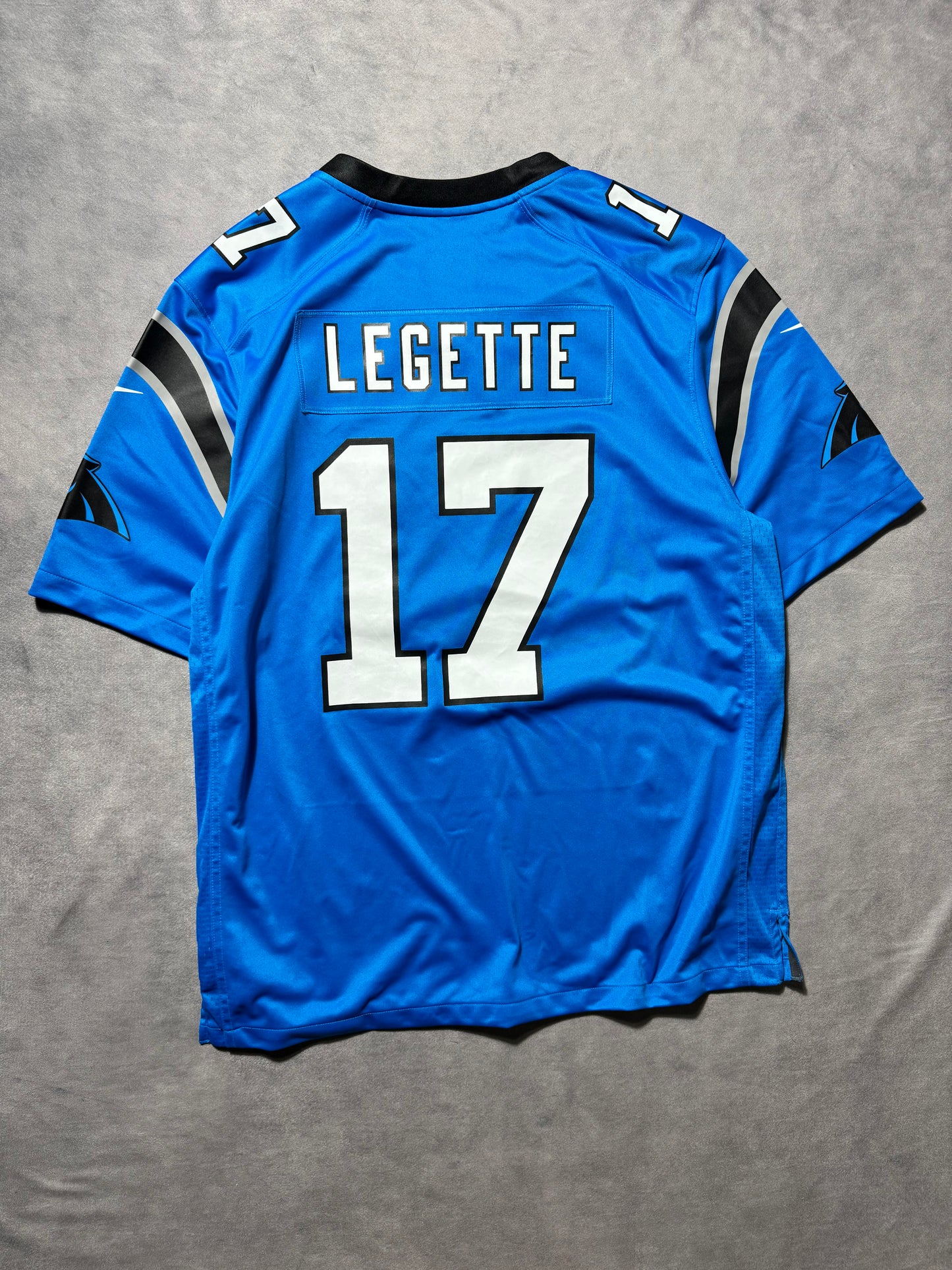 2024 Carolina Panthers Xavier Legette Process Blue Nike NFL Game Jersey (XL)