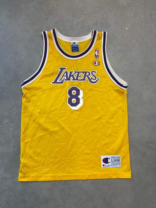 90’s Los Angeles Lakers Kobe Bryant Vintage Champion NBA Jersey (Youth Large)