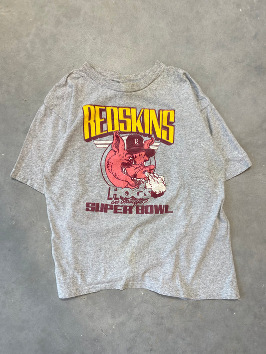 1988 Washington Redskins x Nike “Hogs are Beautiful” Super Bowl XXII Champions Vintage NFL Tee (Medium)