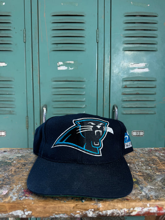 90’s Carolina Panthers Vintage Sports Specialties NFL Pro Line Plain Logo Snapback Hat (OSFA)