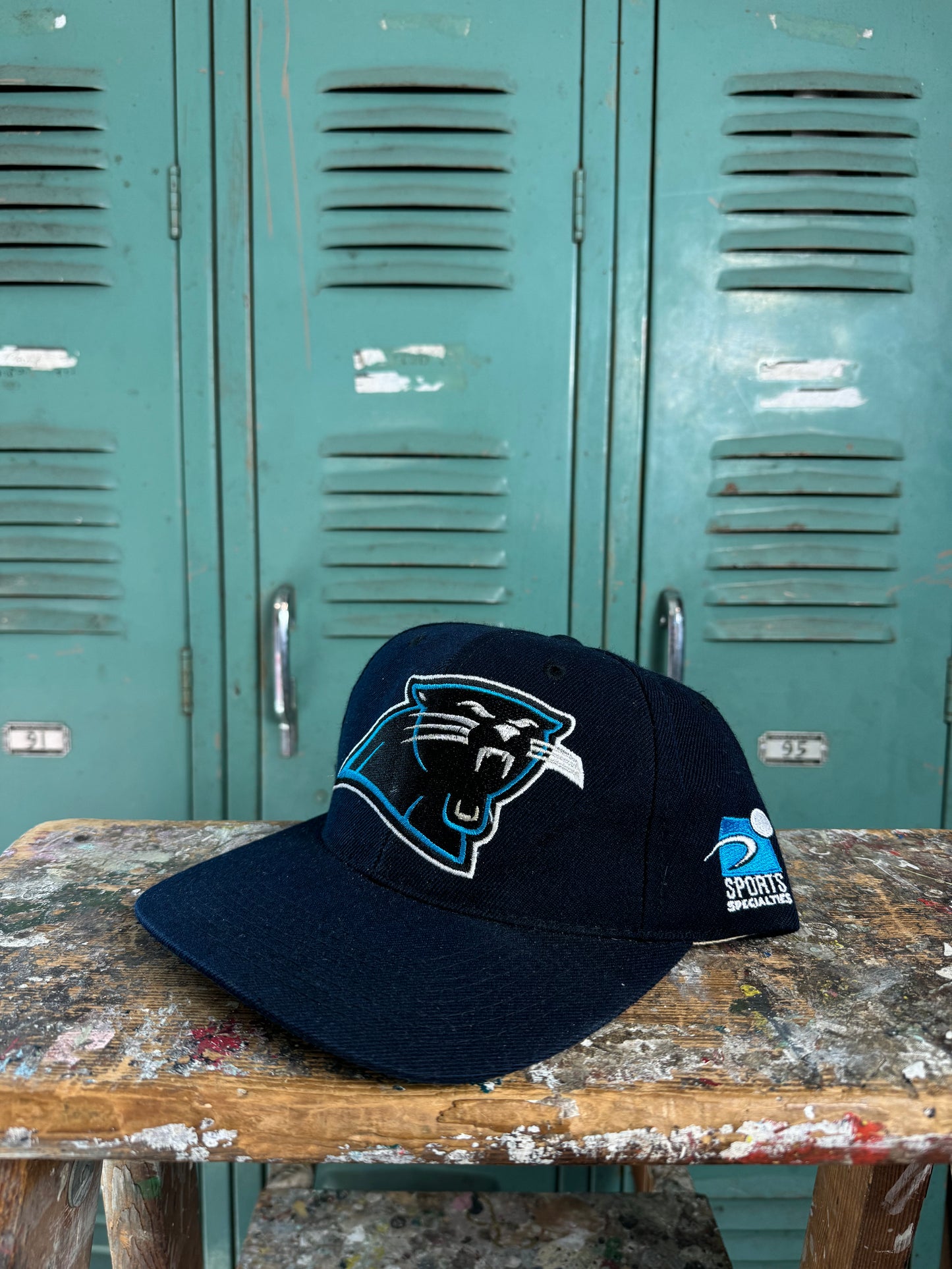 90’s Carolina Panthers Vintage Sports Specialties NFL Pro Line Plain Logo Snapback Hat (OSFA)