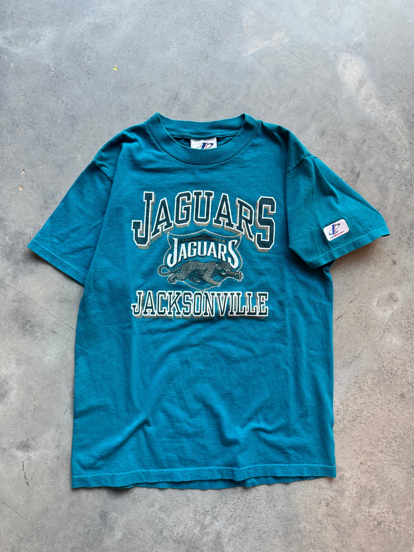 90’s Jacksonville Jaguars Vintage Teal NFL Tee (Medium)