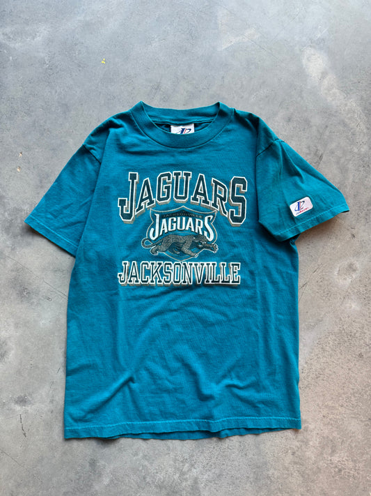 90’s Jacksonville Jaguars Vintage Teal NFL Tee (Medium)