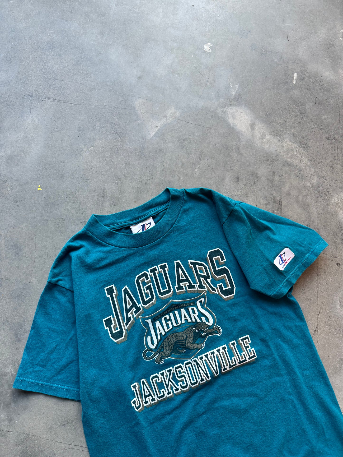 90’s Jacksonville Jaguars Vintage Teal NFL Tee (Medium)