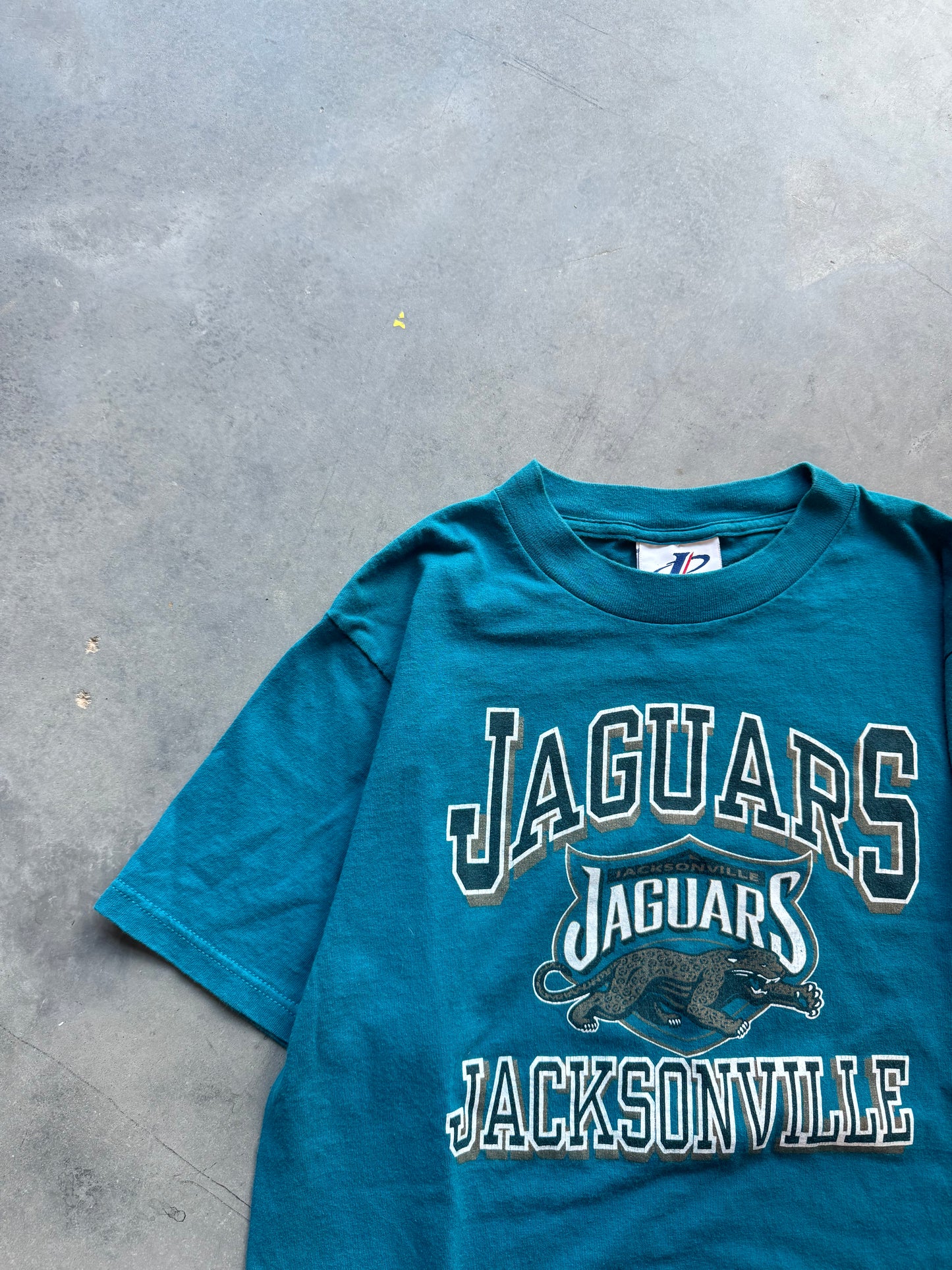 90’s Jacksonville Jaguars Vintage Teal NFL Tee (Medium)