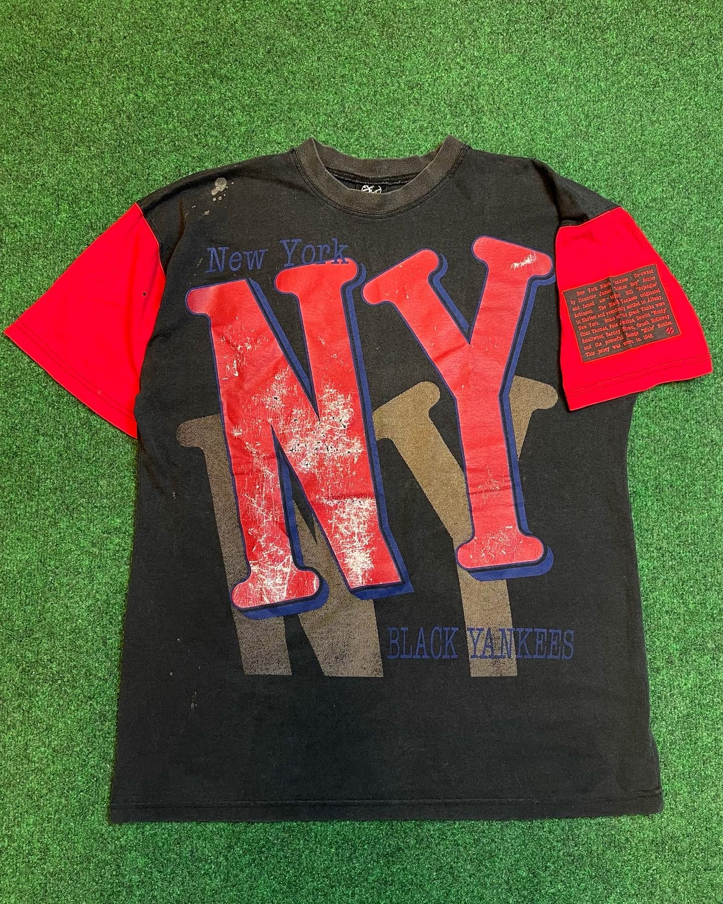 90’s New York Black Yankees Vintage Negro League MLB Baseball Tee (XL)