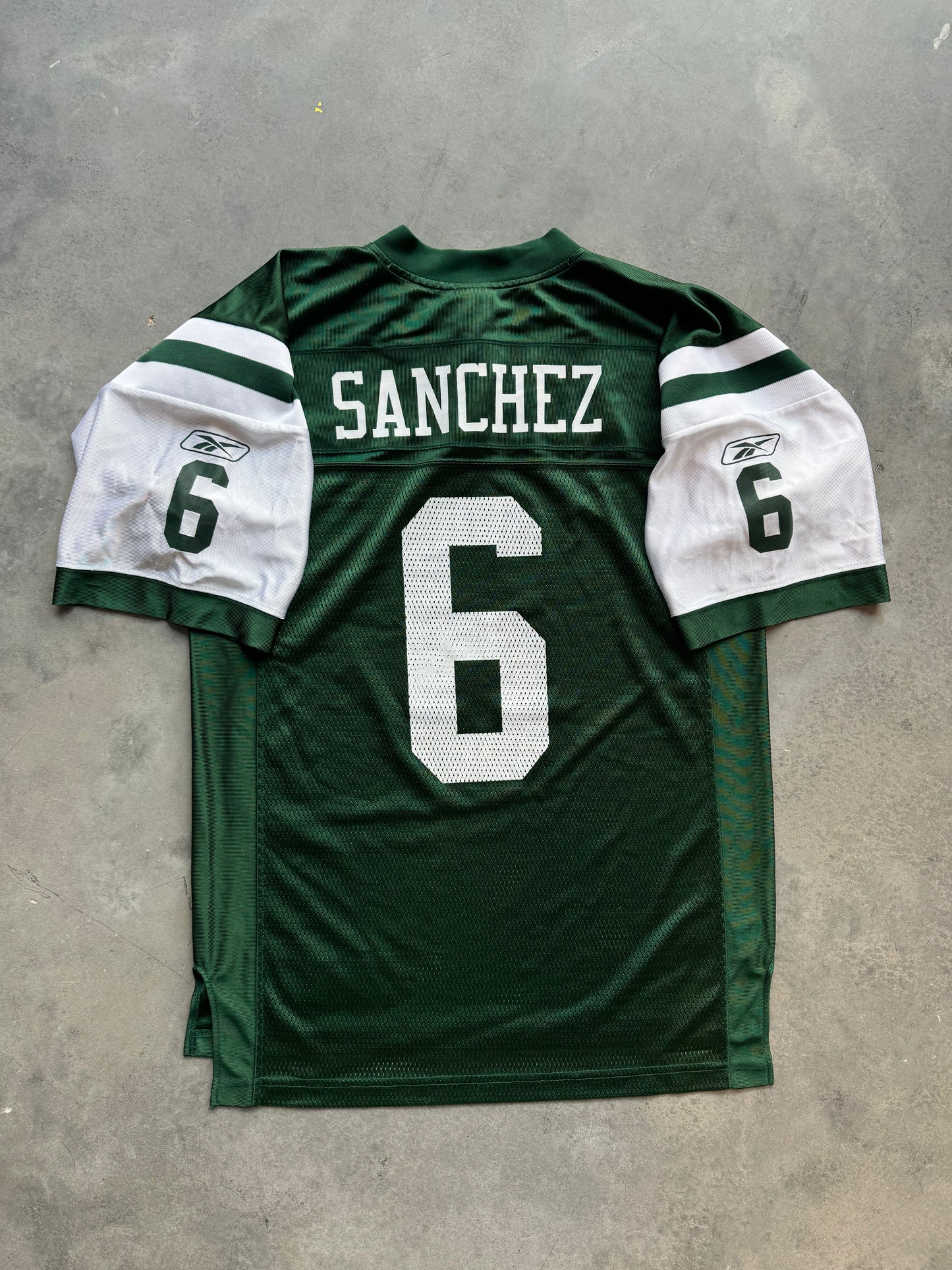 00’s New York Jets Mark Sanchez Vintage Reebok NFL Jersey (Medium)