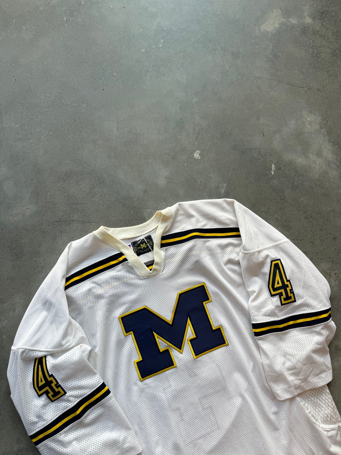 90’s Michigan Wolverines Heavyweight Embroidered Hockey Jersey (XXL)