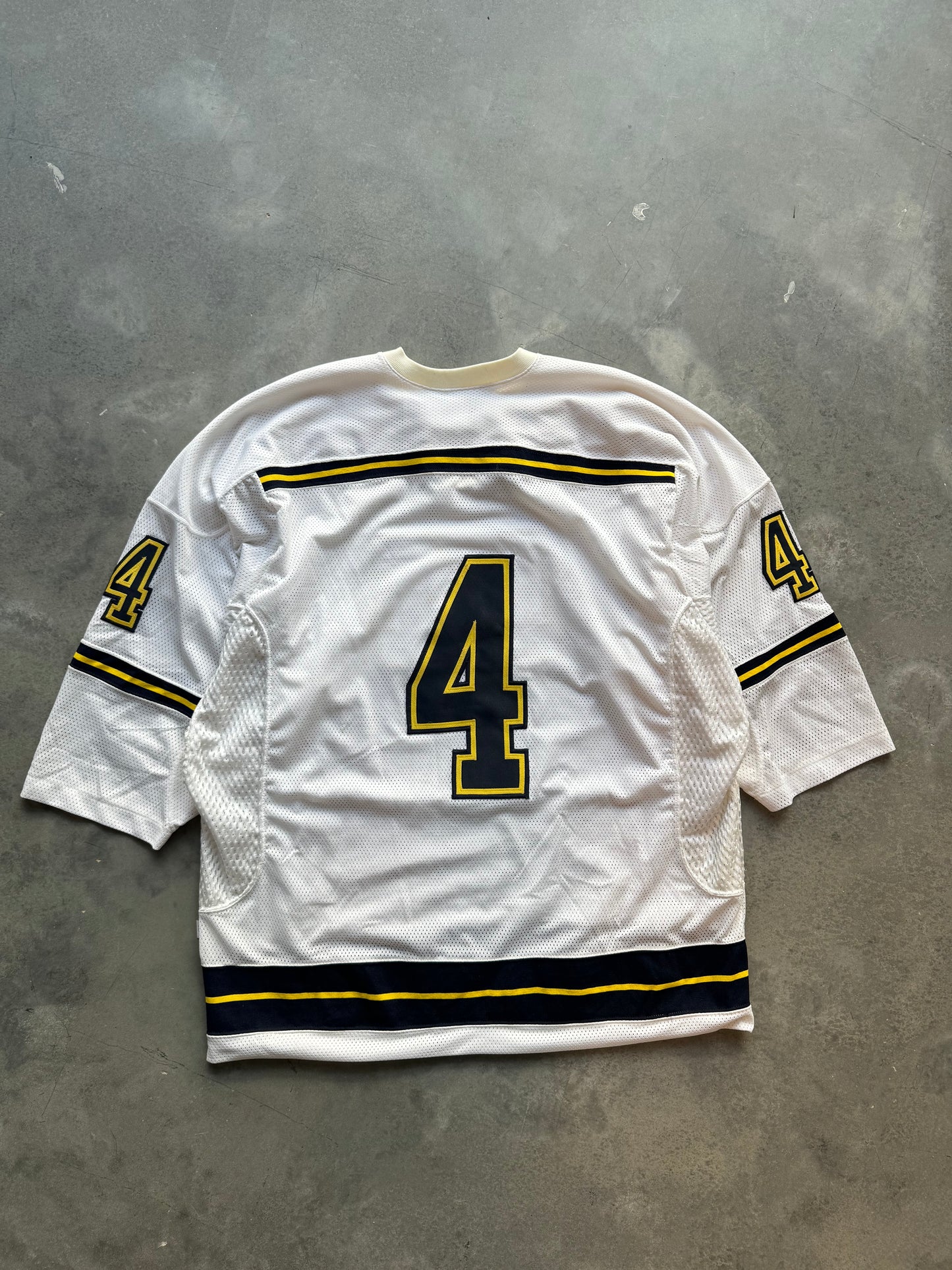 90’s Michigan Wolverines Heavyweight Embroidered Hockey Jersey (XXL)