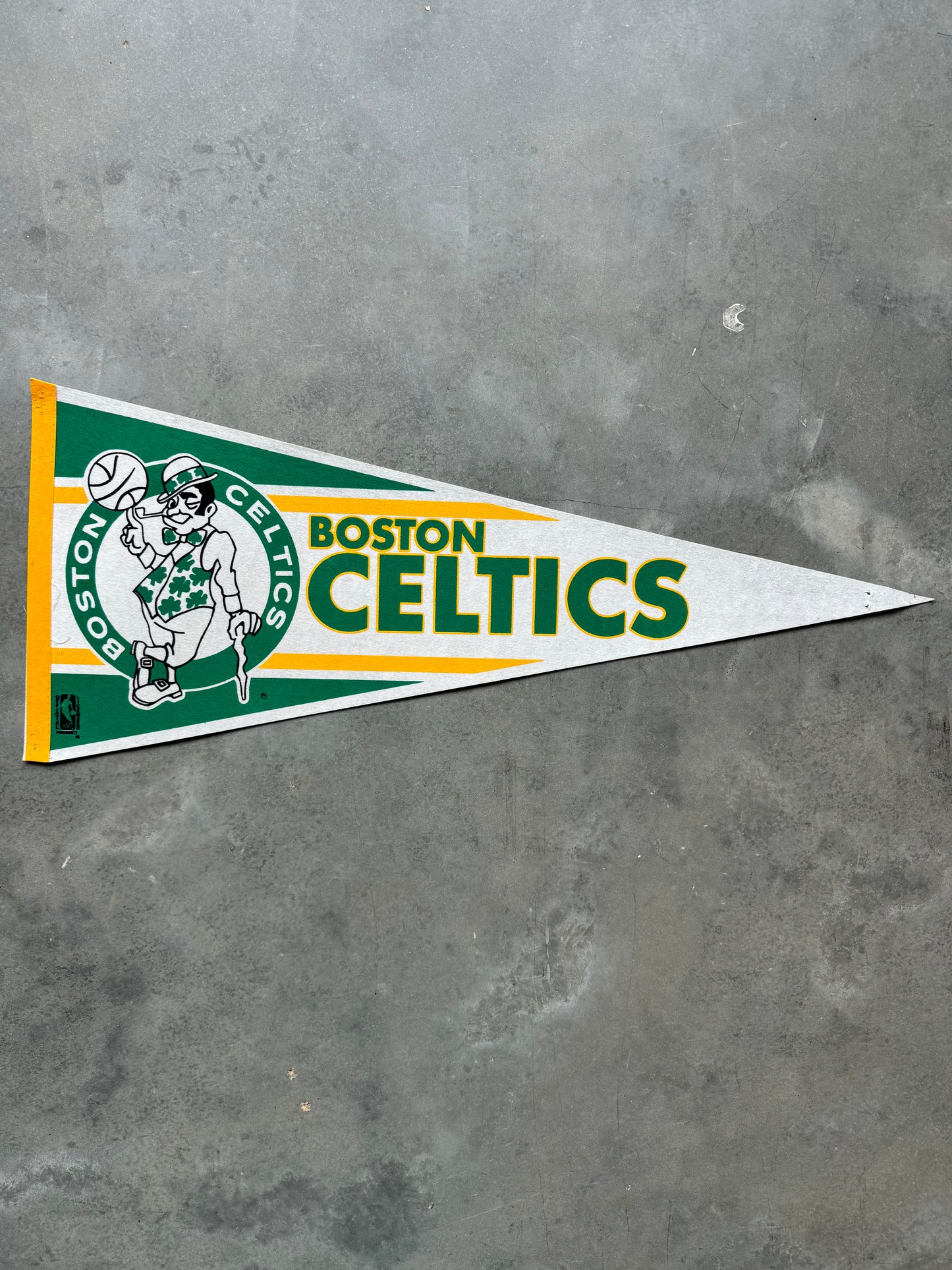 90’s Boston Celtics Vintage Big Logo NBA Pennant