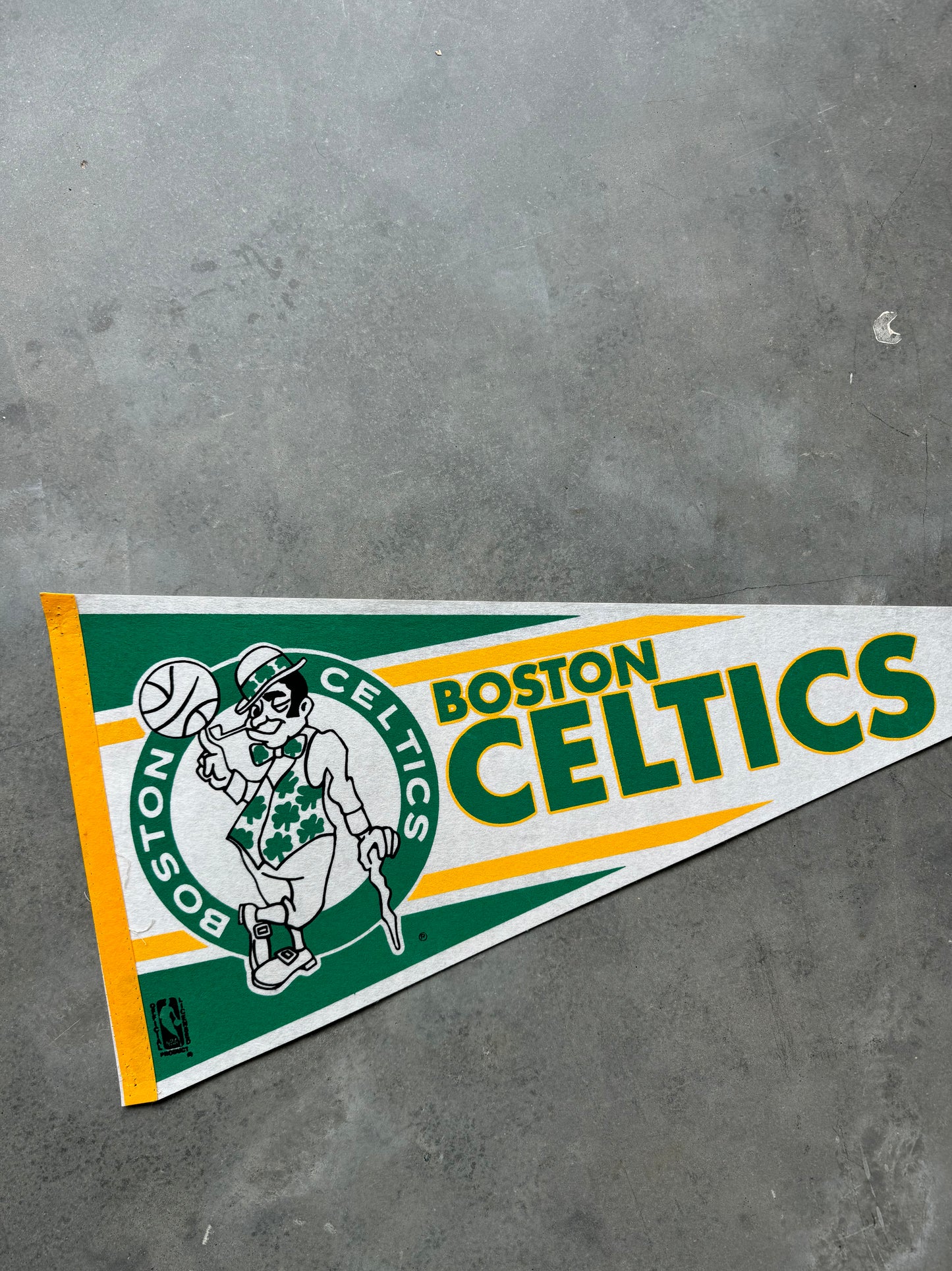 90’s Boston Celtics Vintage Big Logo NBA Pennant