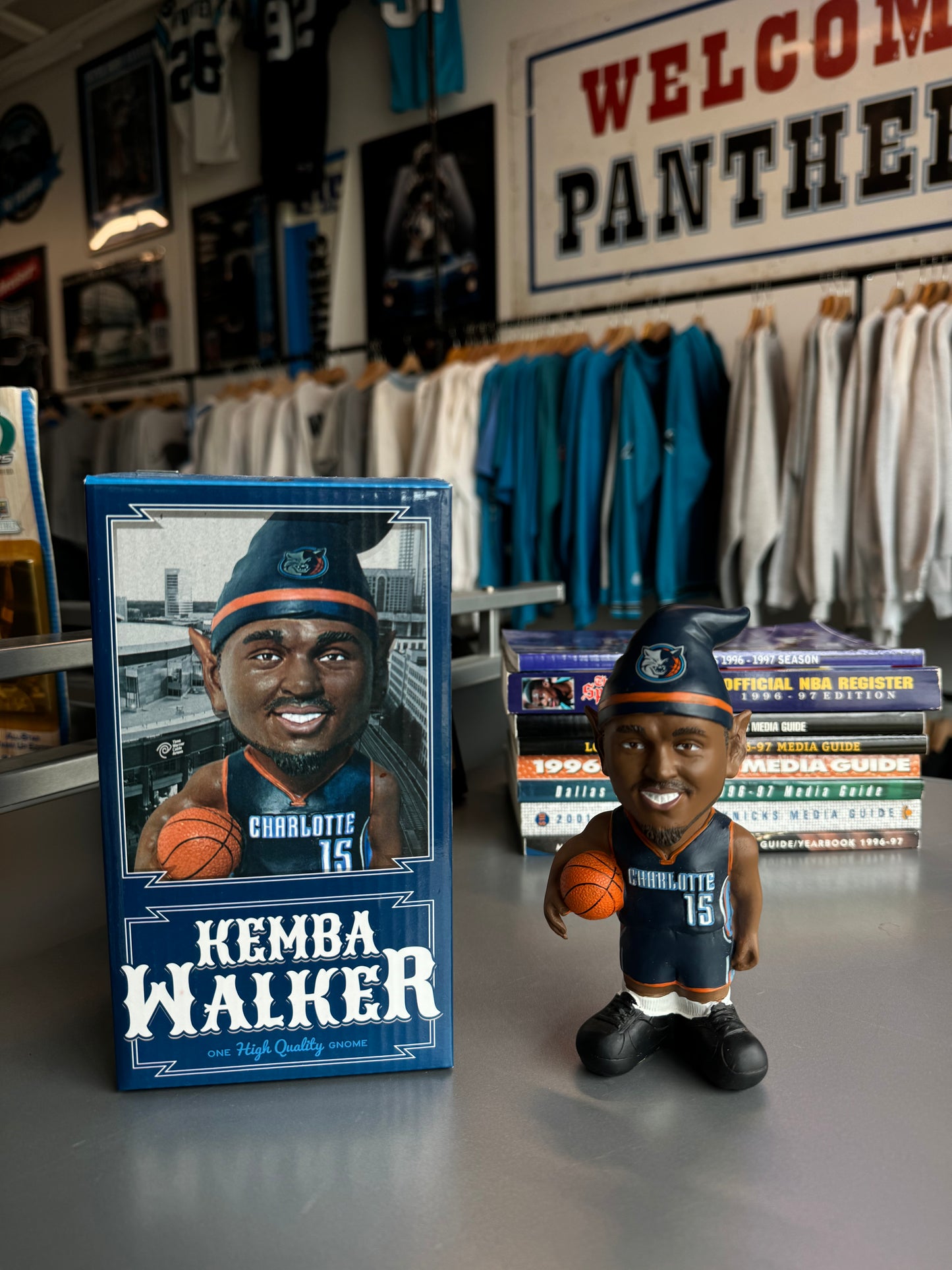 2014 Charlotte Bobcats Kemba Walker Gnome Gnight Vintage NBA Bobblehead - With Box