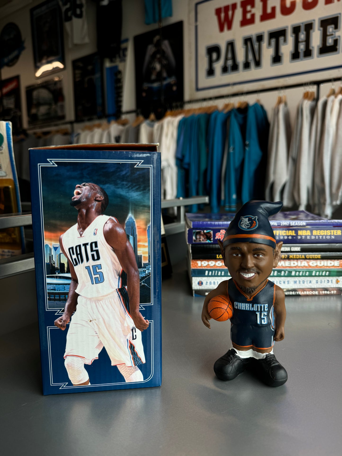 2014 Charlotte Bobcats Kemba Walker Gnome Gnight Vintage NBA Bobblehead - With Box