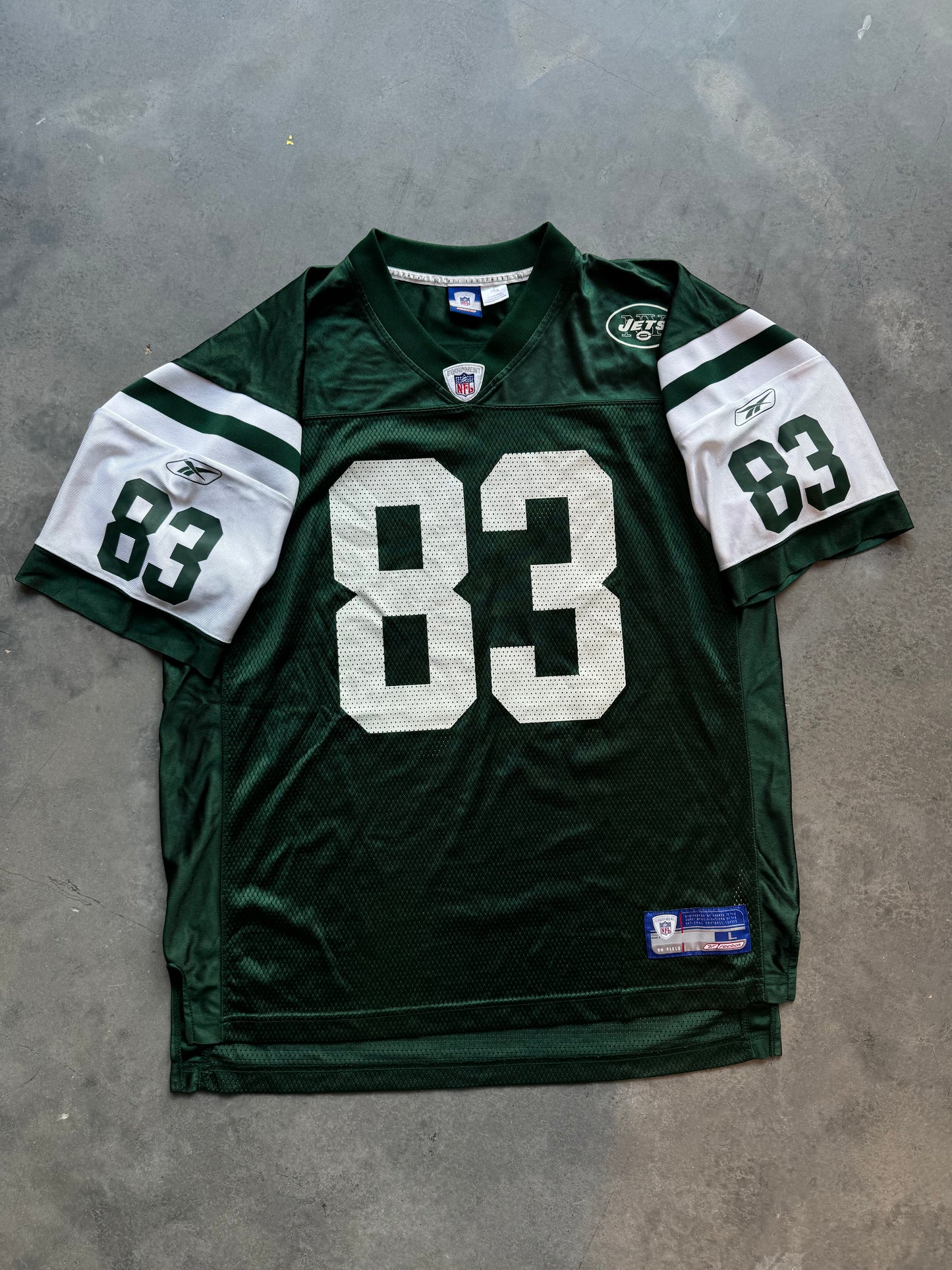 00’s New York Jets Santana Moss Vintage Reebok NFL Jersey (Large)