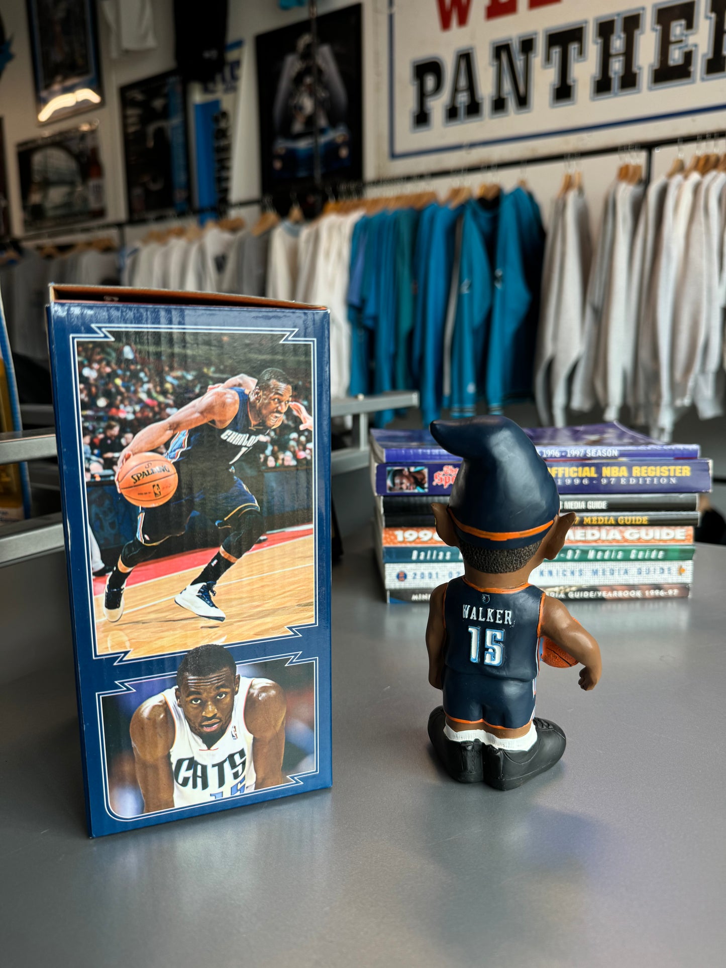 2014 Charlotte Bobcats Kemba Walker Gnome Gnight Vintage NBA Bobblehead - With Box