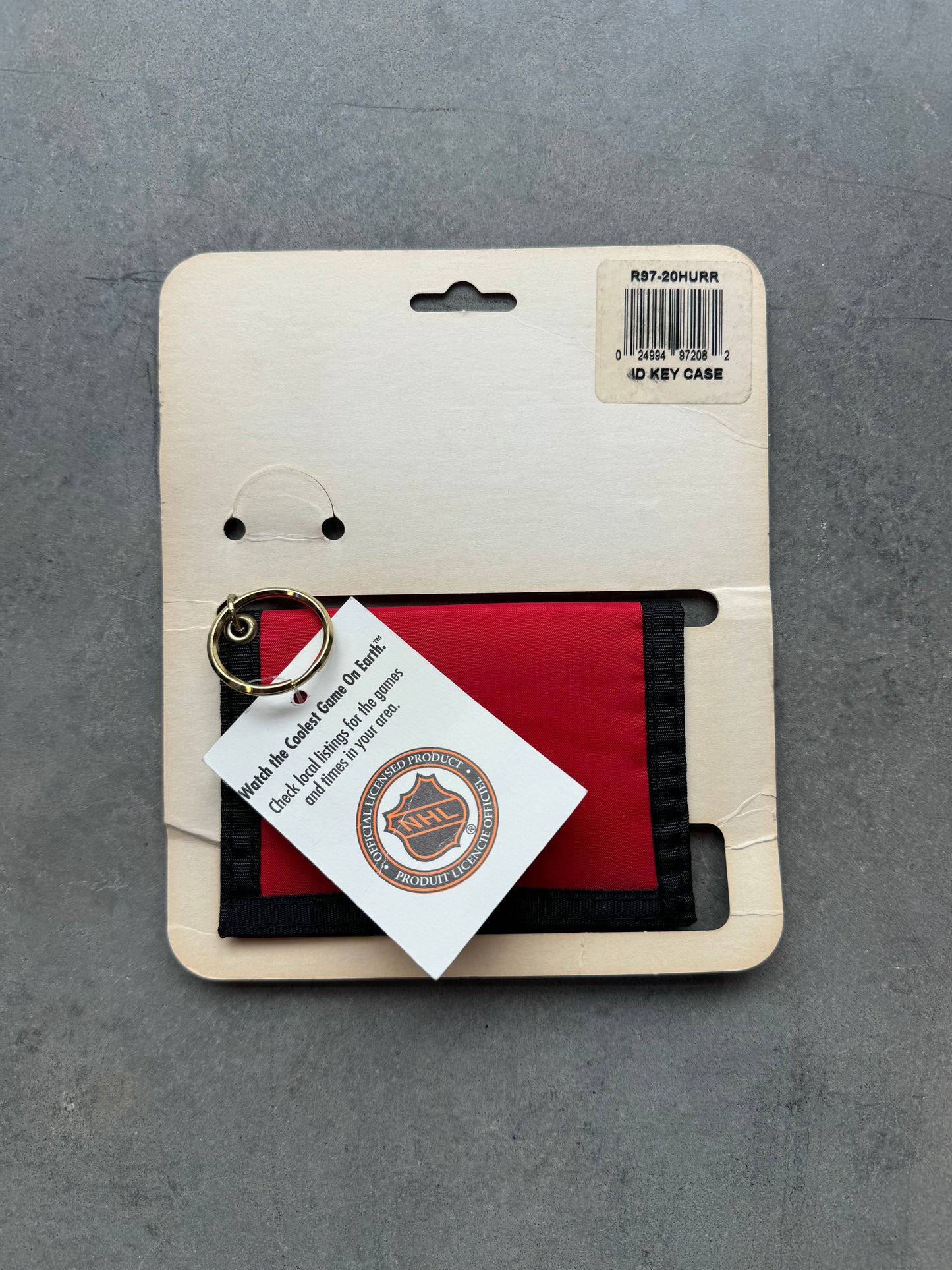 00’s Carolina Hurricanes Vintage Red NHL Hockey Wallet - Brand New