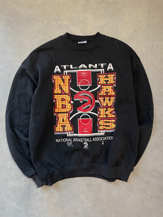 90’s Atlanta Hawks Vintage NBA Crewneck (Large)