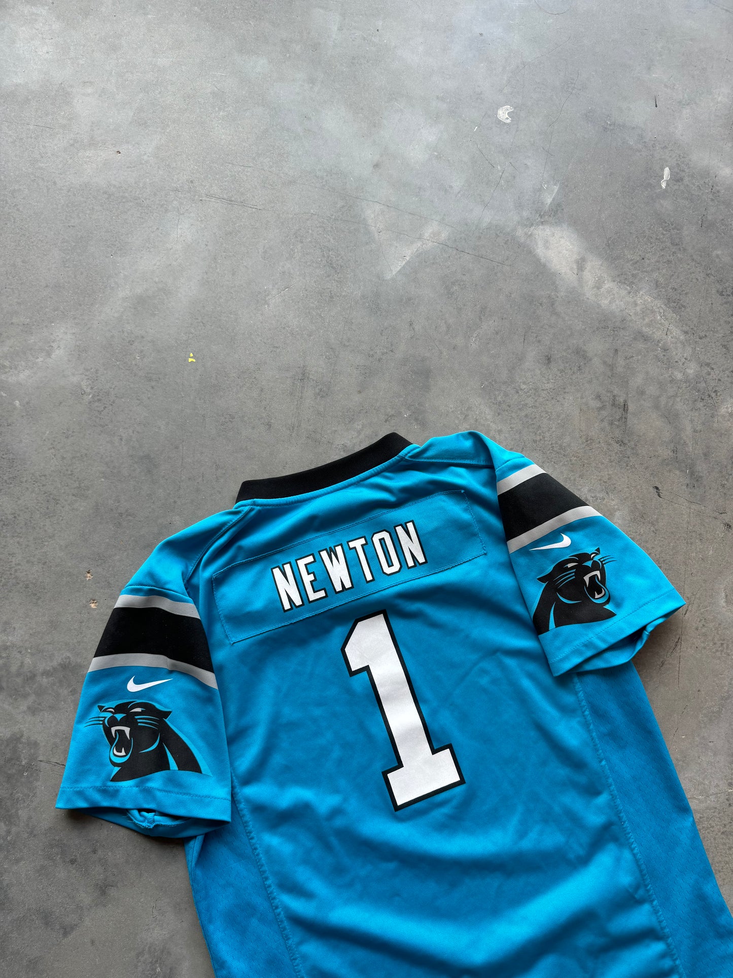 2012 Carolina Panthers Cam Newton Nike Blue Alternate NFL Jersey (Youth XL)