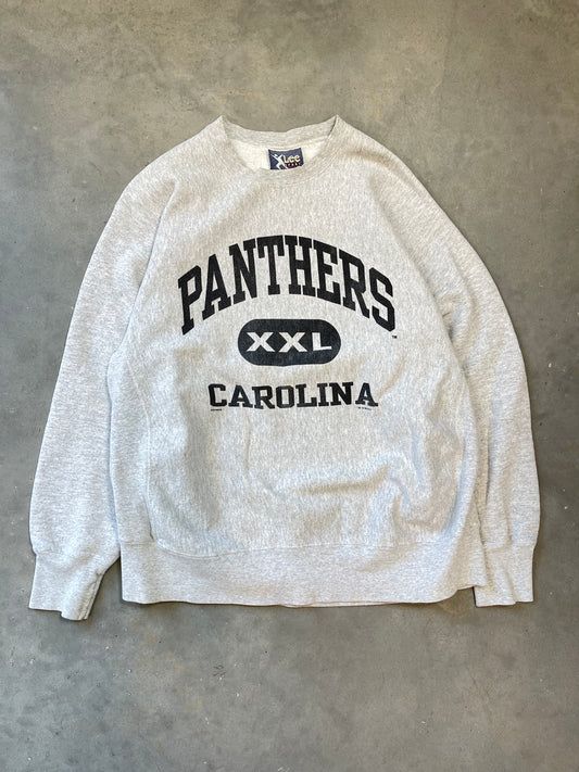 1995 Carolina Panthers Vintage Lee Sport Inaugural Season Heavyweight NFL Crewneck (XL)