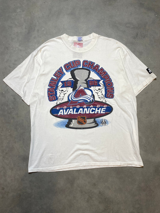 1996 Colorado Avalanche Vintage NHL Stanley Cup Champions Starter Tee (XL)