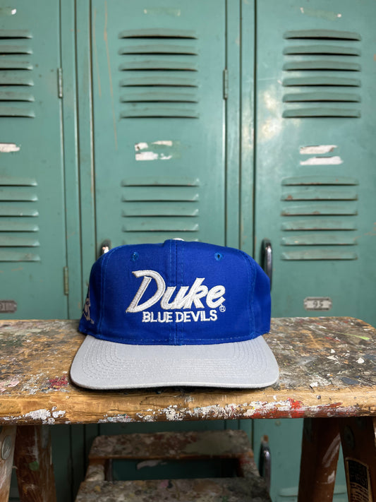 90’s Duke Blue Devils Vintage Sports Specialities Script Snapback Hat (OSFA)