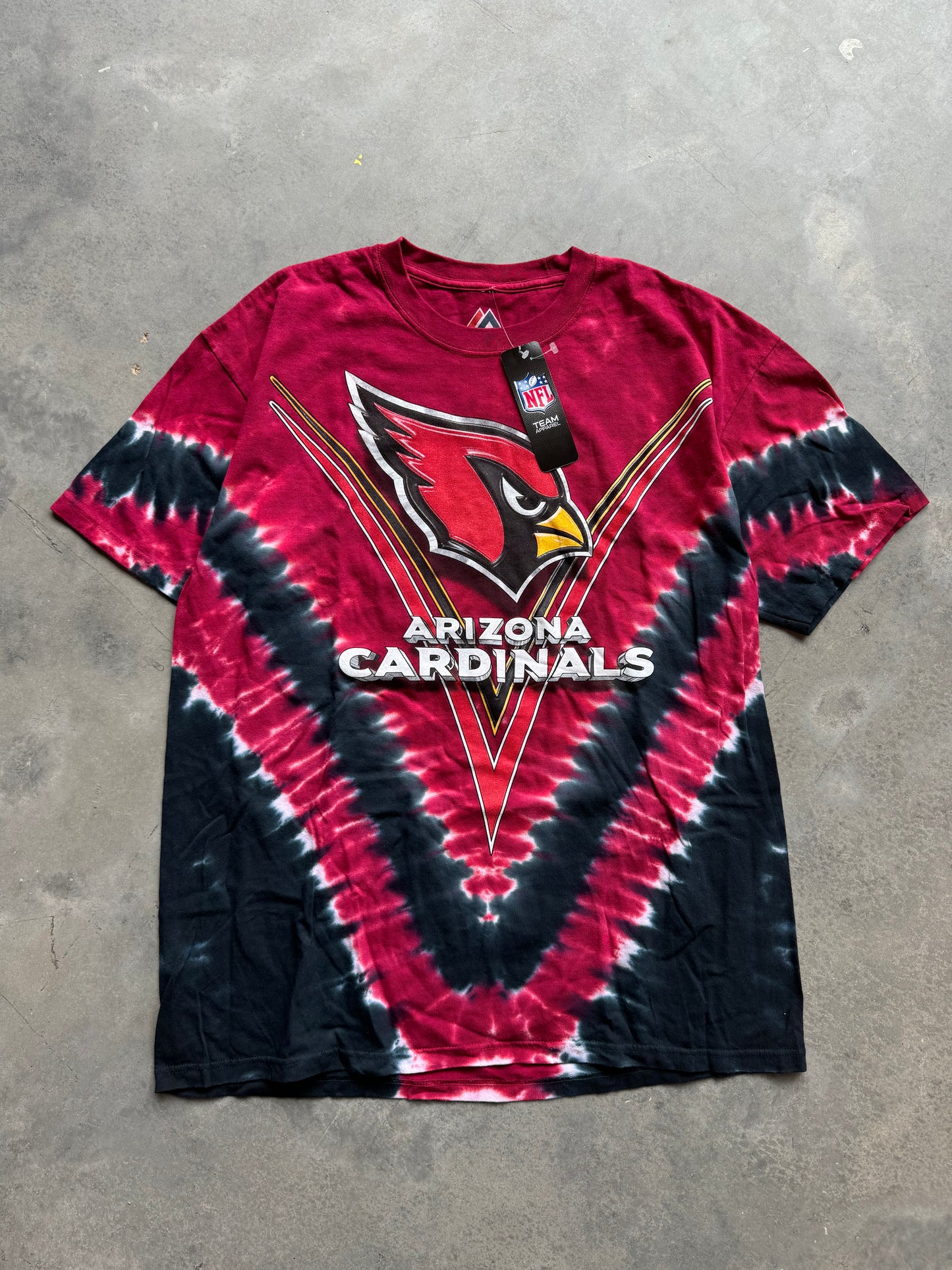 00’s Arizona Cardinals Tie Dye Majestic NFL Tee - Deadstock (XL)