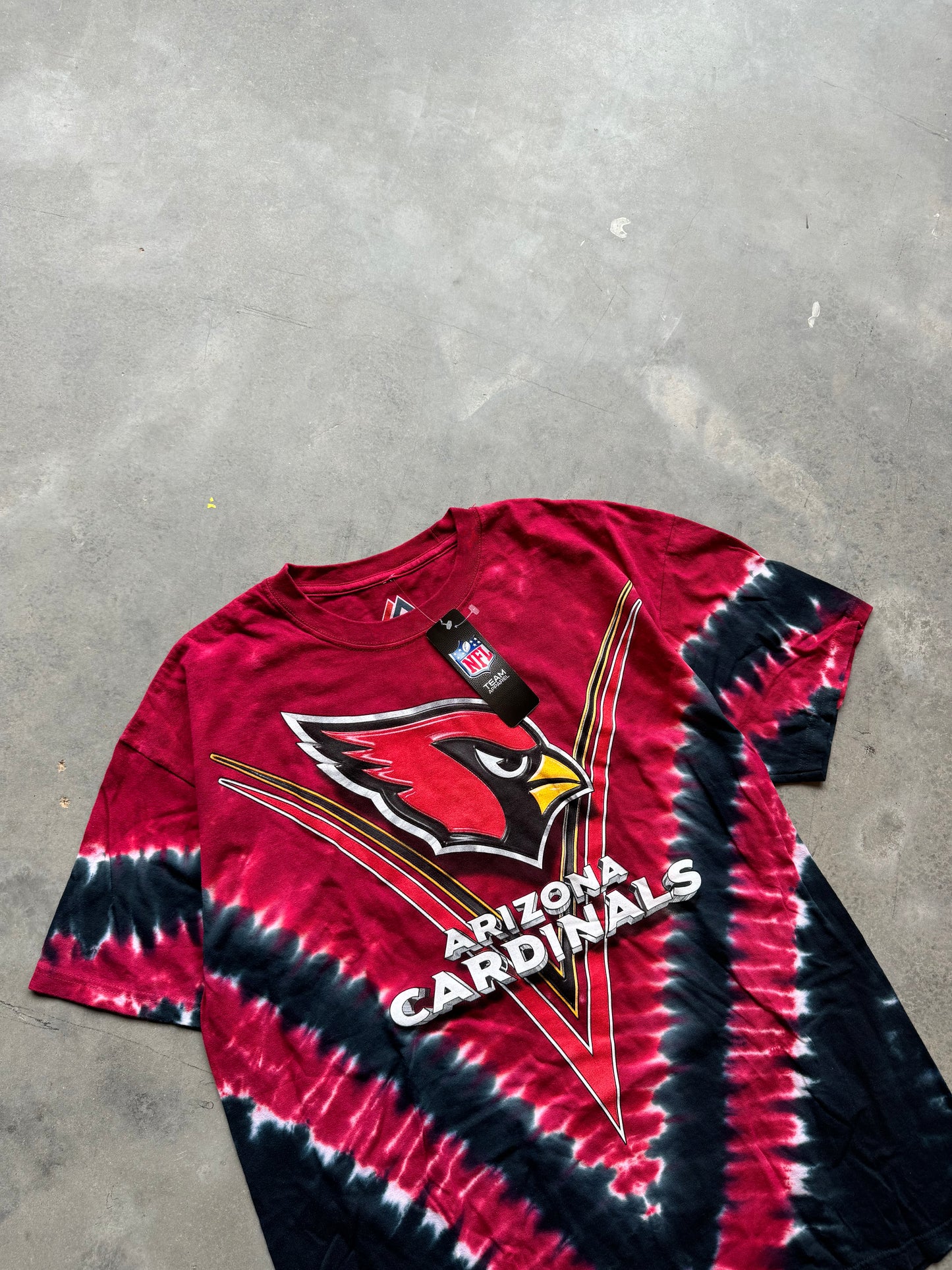 00’s Arizona Cardinals Tie Dye Majestic NFL Tee - Deadstock (XL)