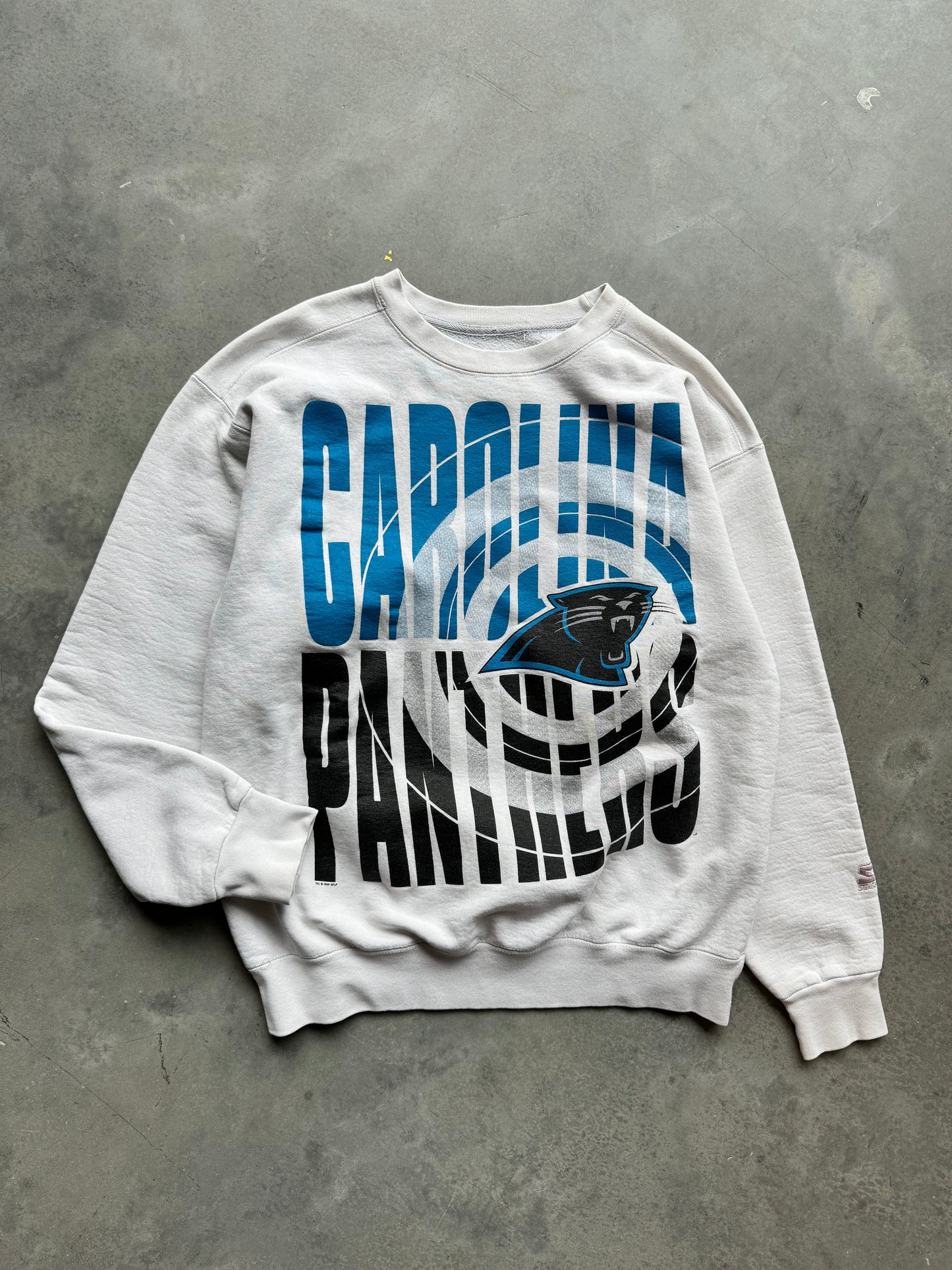 1996 Carolina Panthers Vintage Starter Heavyweight NFL Crewneck (Large)