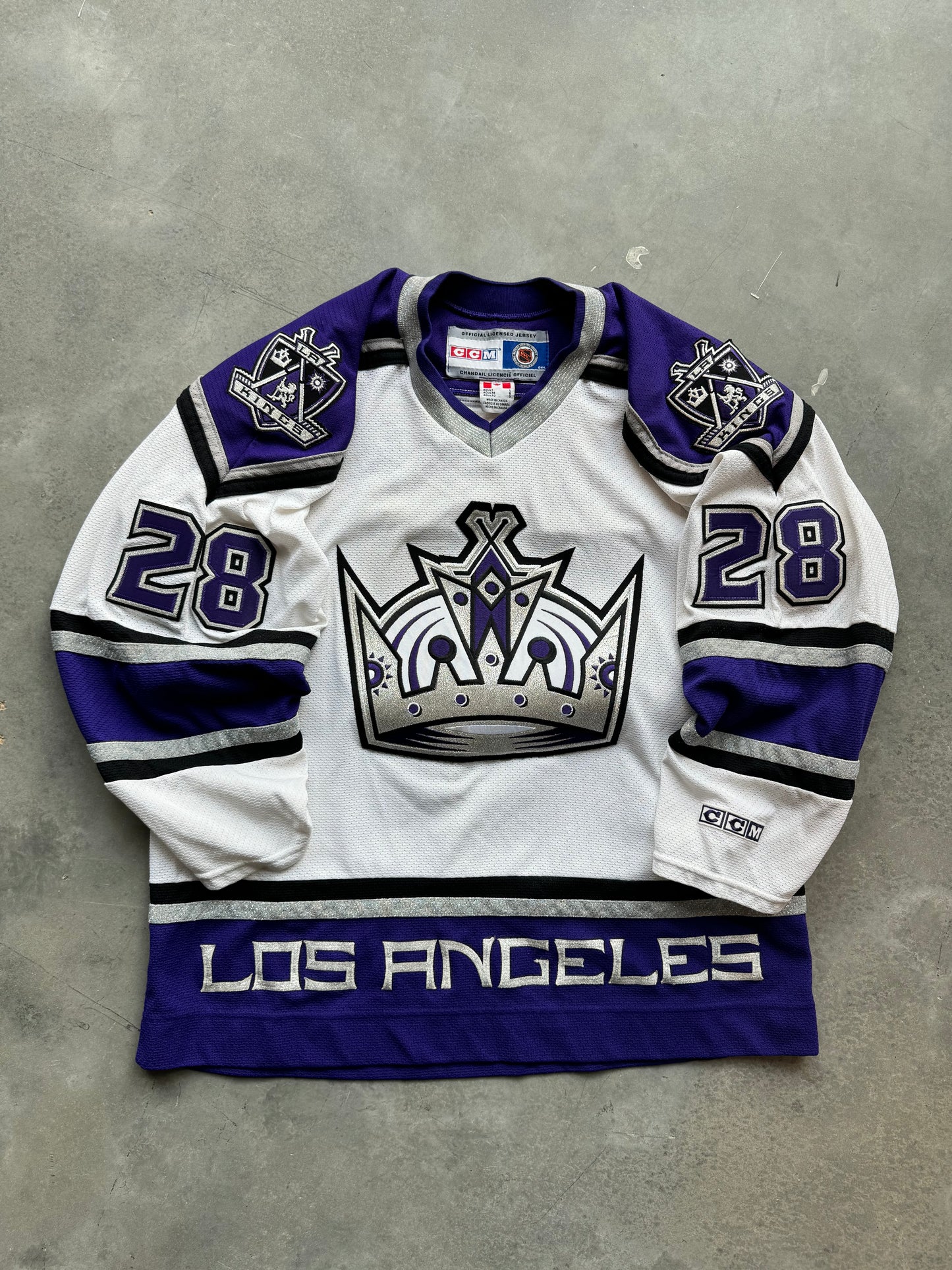 00’s Los Angeles Kings Adam Deadmarsh Vintage CCM Authentic Hockey Jersey (Large)