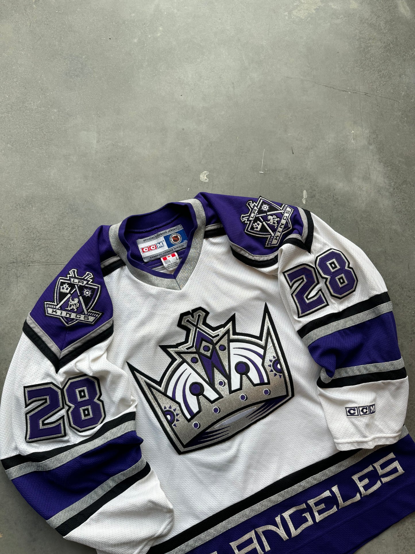 00’s Los Angeles Kings Adam Deadmarsh Vintage CCM Authentic Hockey Jersey (Large)