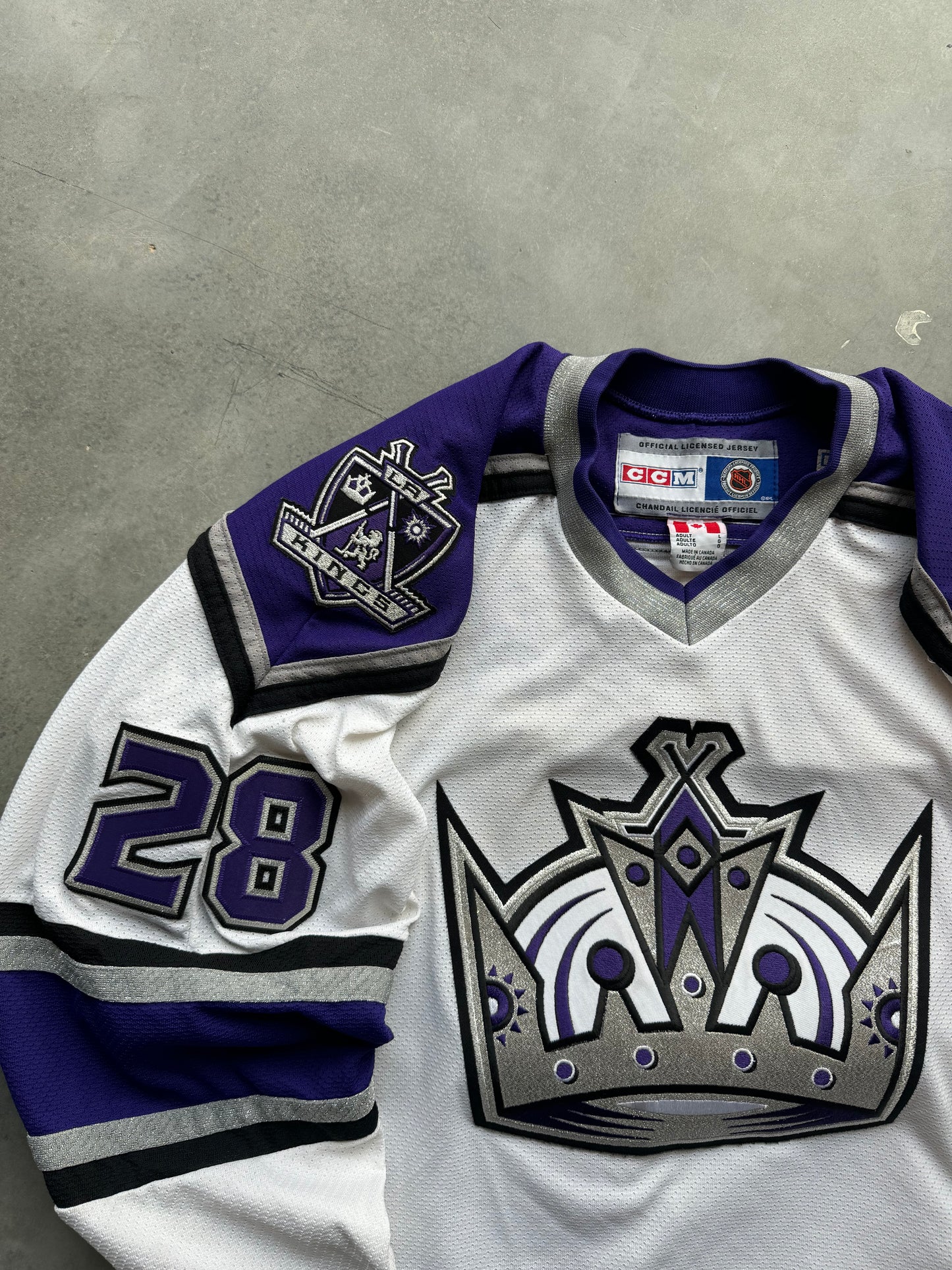 00’s Los Angeles Kings Adam Deadmarsh Vintage CCM Authentic Hockey Jersey (Large)