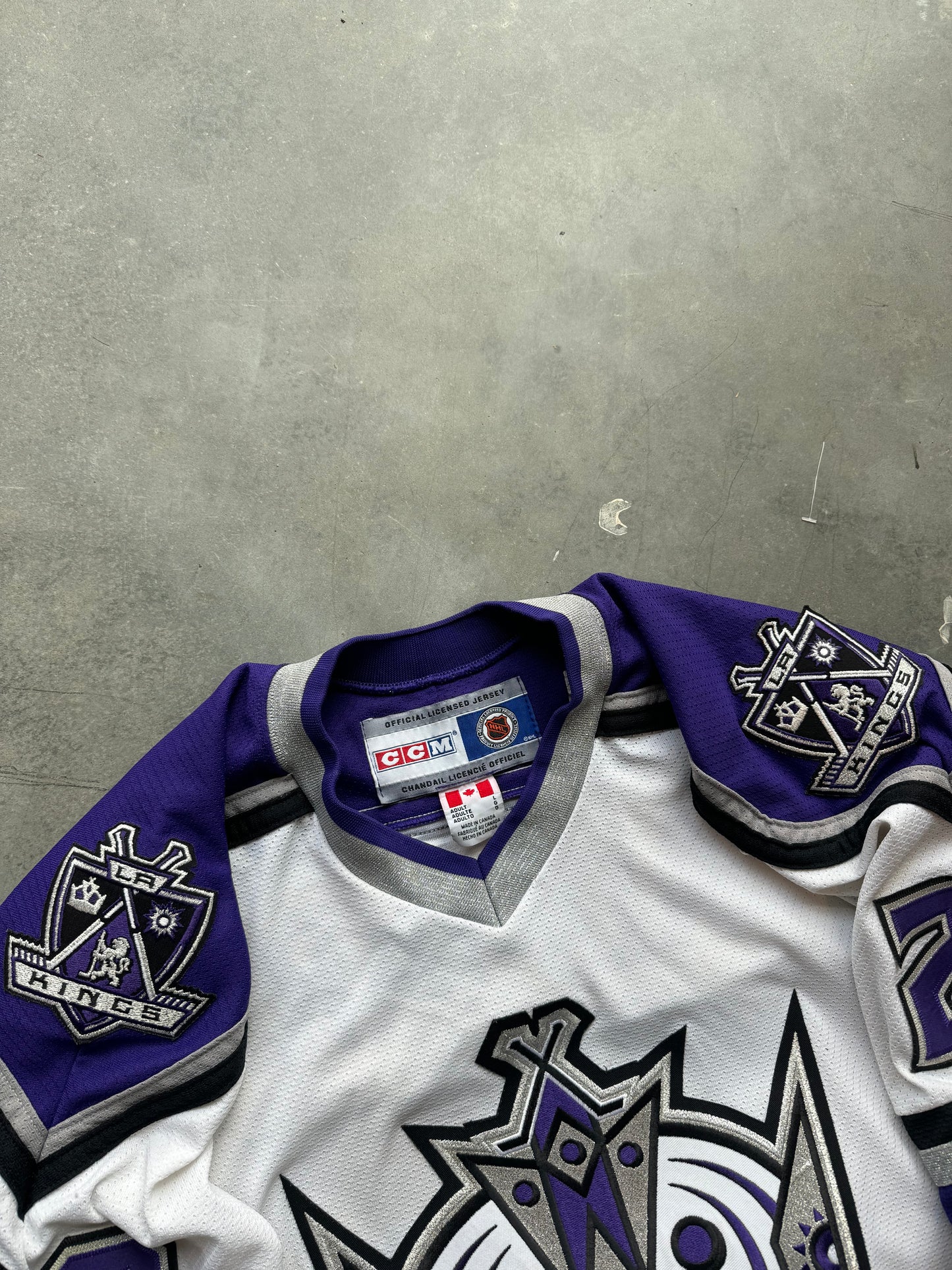 00’s Los Angeles Kings Adam Deadmarsh Vintage CCM Authentic Hockey Jersey (Large)