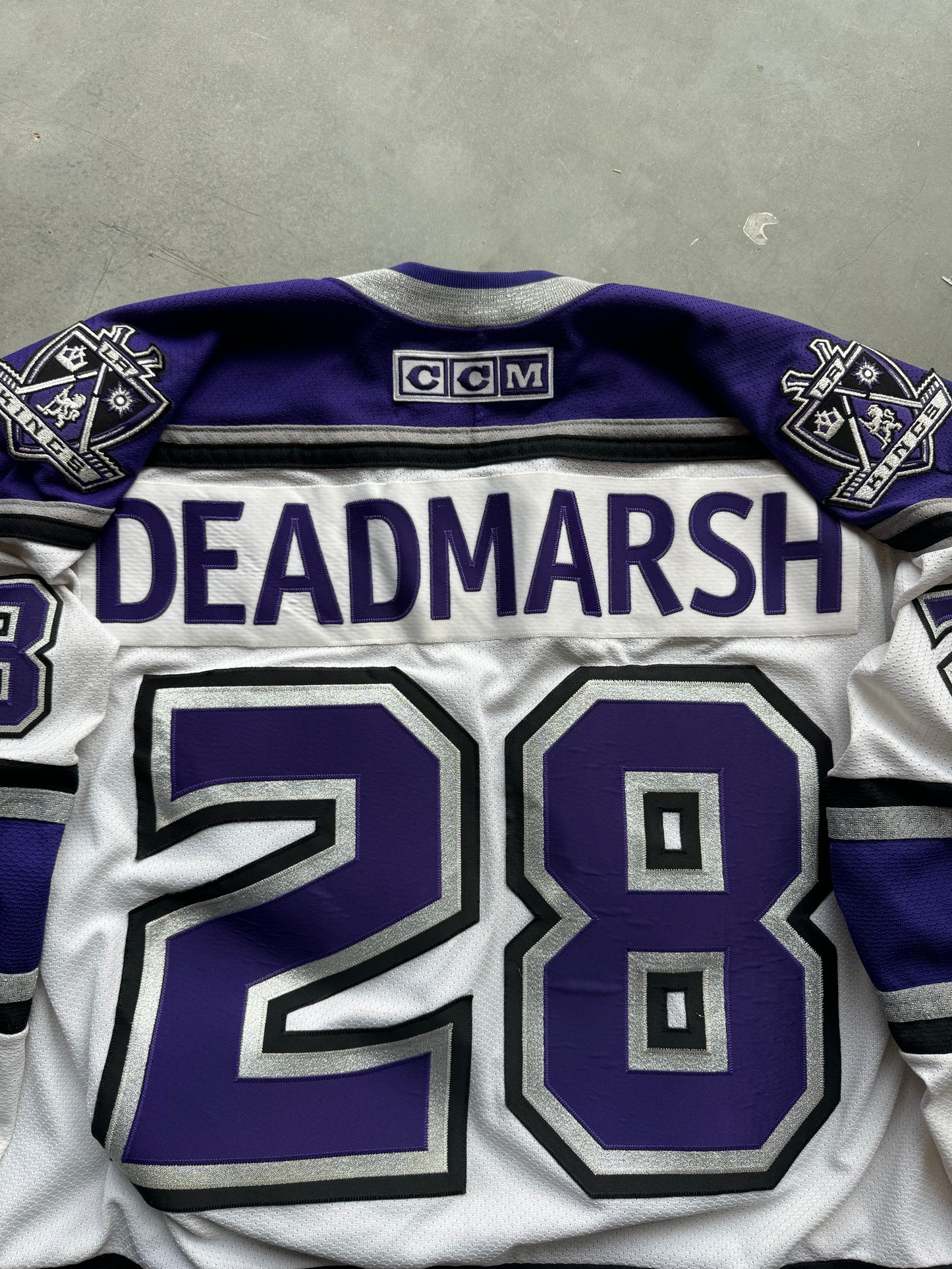 00’s Los Angeles Kings Adam Deadmarsh Vintage CCM Authentic Hockey Jersey (Large)