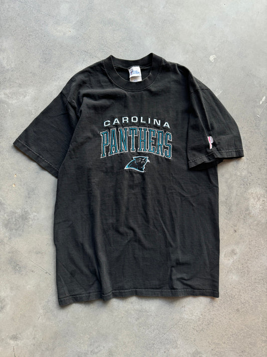 90’s Carolina Panthers Vintage Pro Player Embroidered Heavyweight NFL Tee (Large)