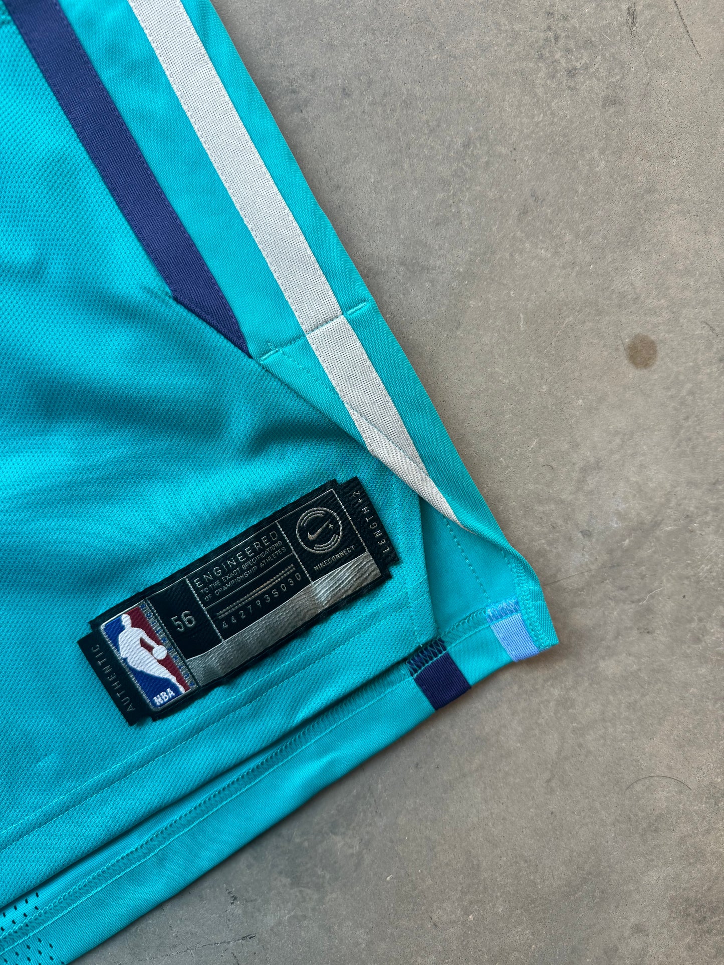 2017/2018 Charlotte Hornets Kemba Walker Teal Jordan Brand Authentic Stitched NBA Jersey (56/XXL)